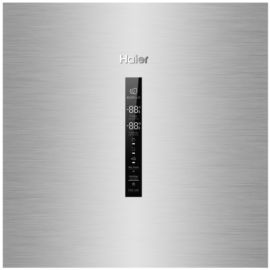Двухкамерный холодильник Haier C4F637CXRGU1 No frost, серебристый фото 8