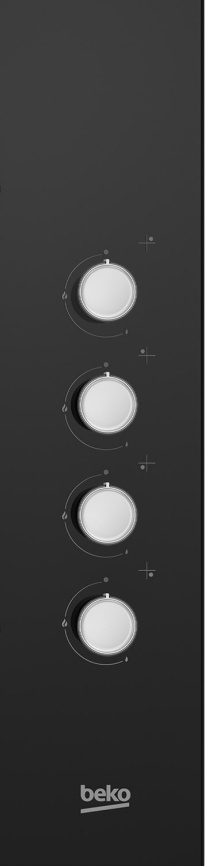 Газовая варочная панель Beko HILG64120S 59 см, 4 конфорки электроподжиг газконтроль, черный фото 4