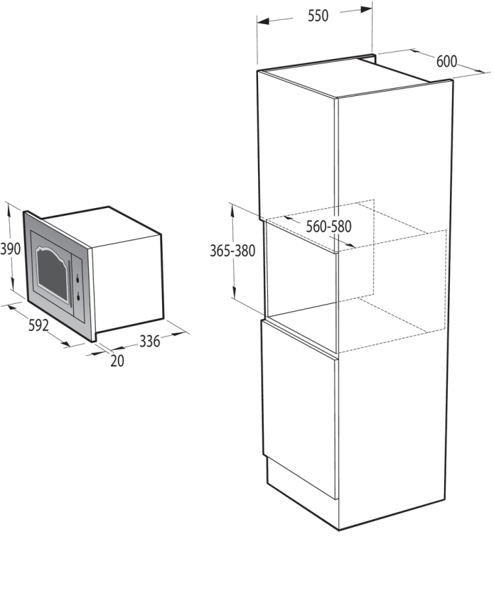 Встраиваемые микроволновые печи GORENJE Gorenje BM235CLI фото 3