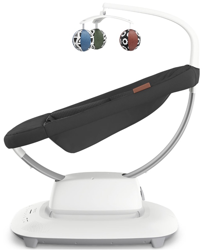 Шезлонг для новорожденных UPPAbaby (4moms) Mamaroo Jake - Charcoal Melange (2001-MRO-EU-JKE) фото 3