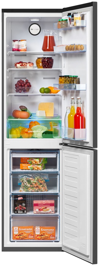 Двухкамерный холодильник Beko B3R0CNK332HG No frost, серый фото 3