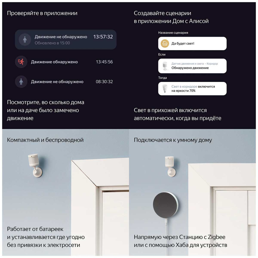 Датчик движения и освещения Яндекс YNDX-00522 фото 3