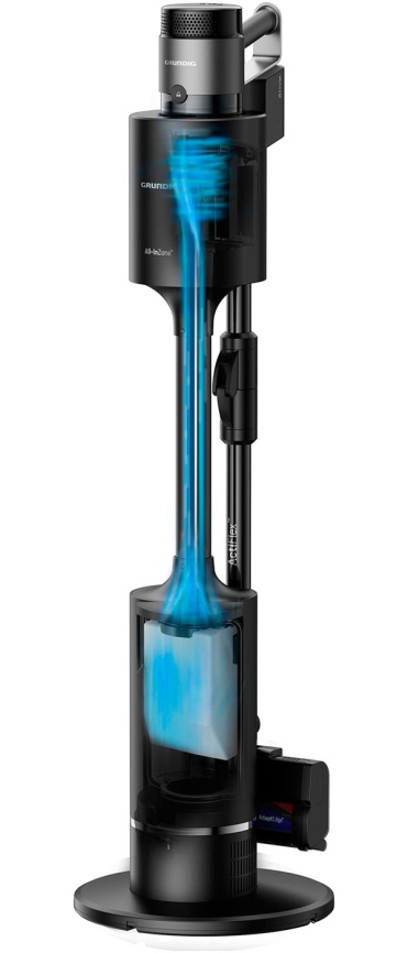 Пылесос вертикальный Grundig VCP 9431 PRO, циклонный фильтр, турборежим фото 10