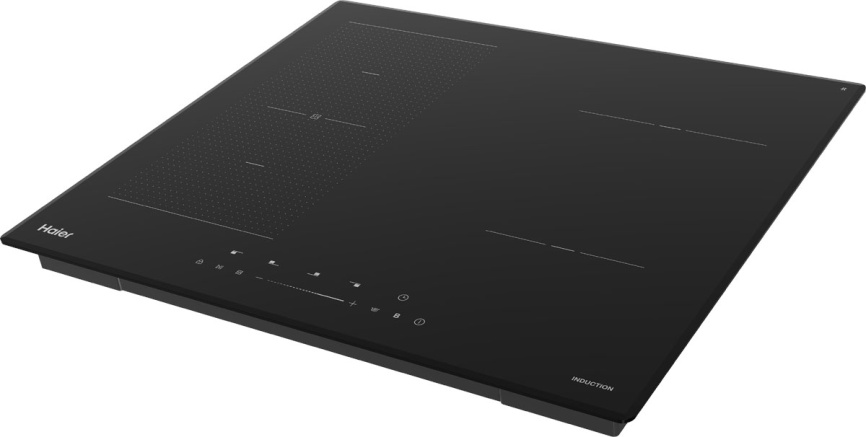 Электрическая варочная панель Haier HHX-Y64TFVB 59 см, 4 конфорки стеклокерамика, черный фото 4