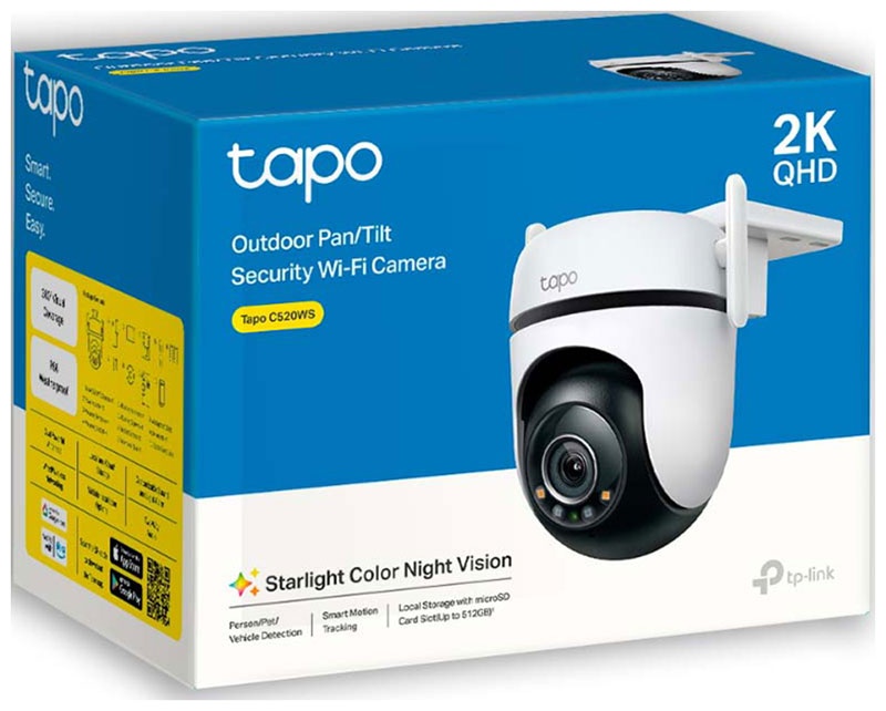 Умная уличная поворотная камера TP-Link Tapo C520WS фото 10