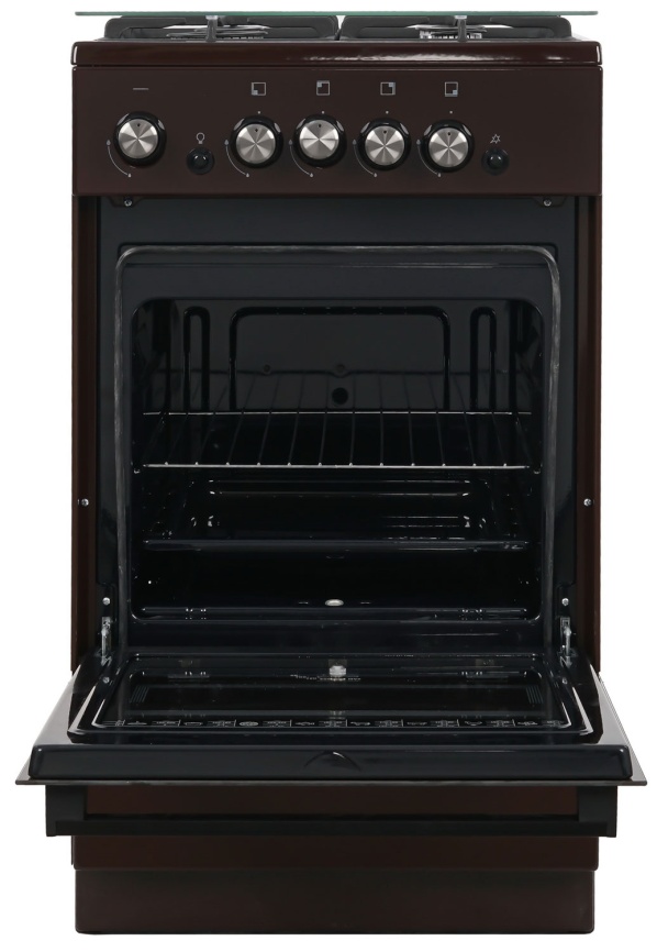 Газовая плита De luxe 5040.32г(кр) ЧР-014 50 см, 43 л, 4 конфорки, коричневый фото 8