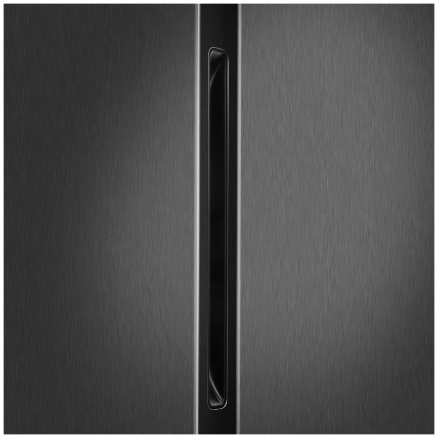 Холодильник Side-by-Side Maunfeld MFF177NFSE No frost, серый металлик фото 5