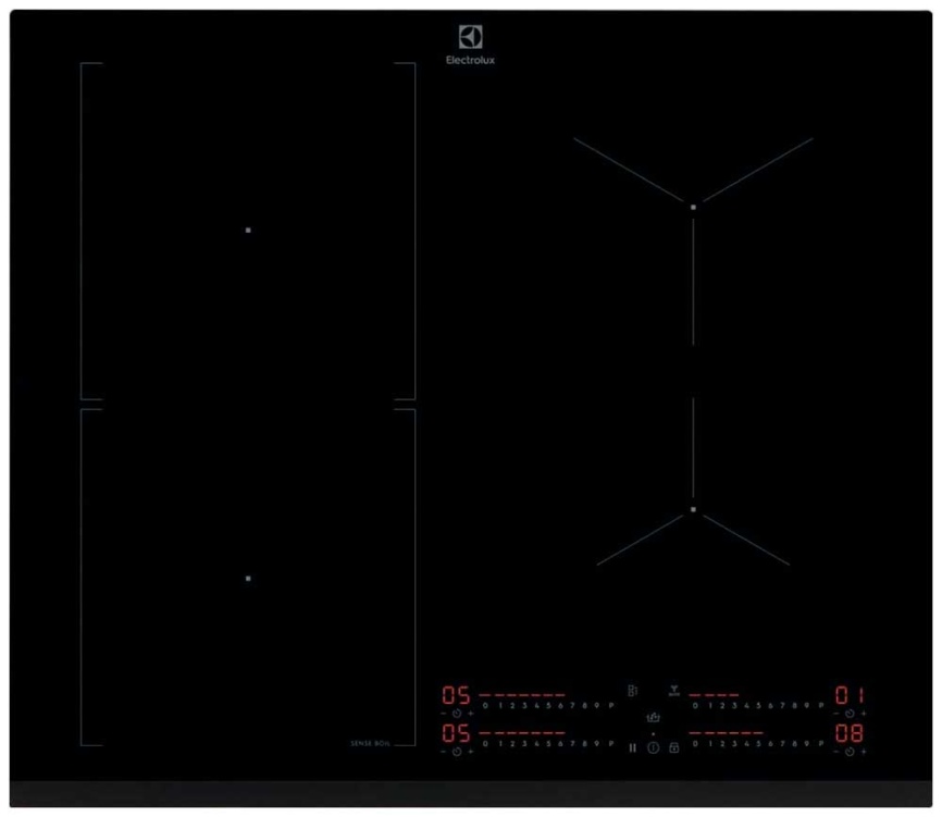 Электрическая варочная панель Electrolux CIS62450 59 см, 4 конфорки стеклокерамика, черный фото 1