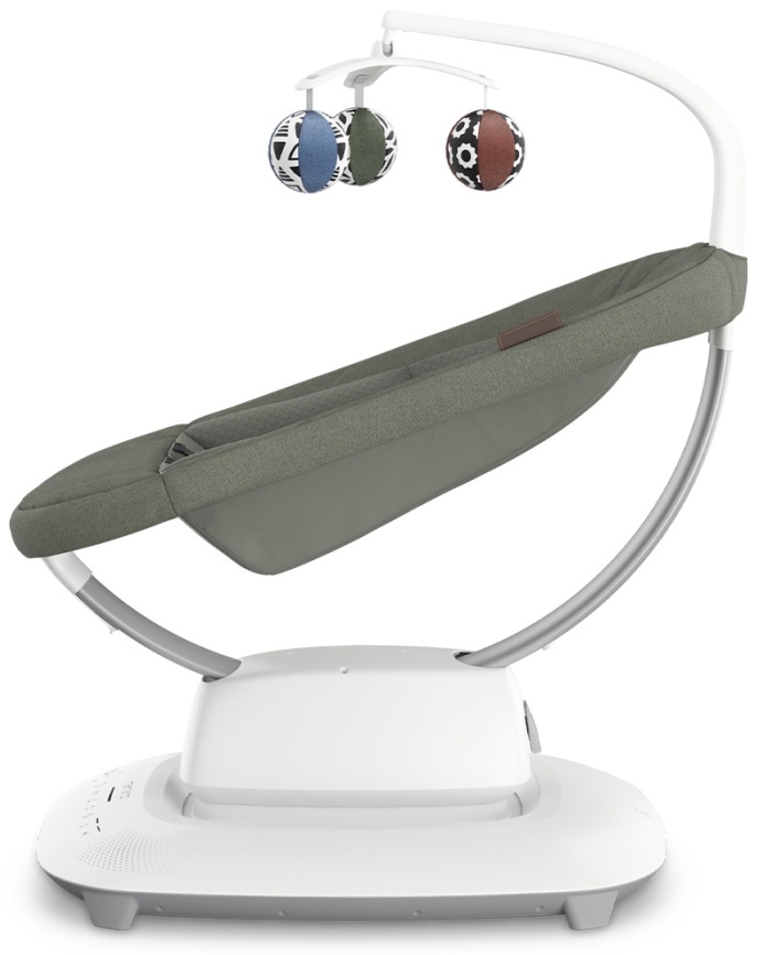 Шезлонг для новорожденных UPPAbaby (4moms) Mamaroo Camila - Dark Green Melange (2001-MRO-EU-CAM) фото 5