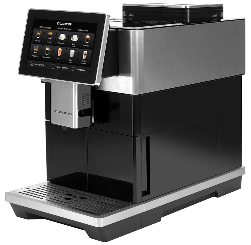 Кофемашина автоматическая Polaris PACM 2081AC WIFI IQ Home, черный фото 2