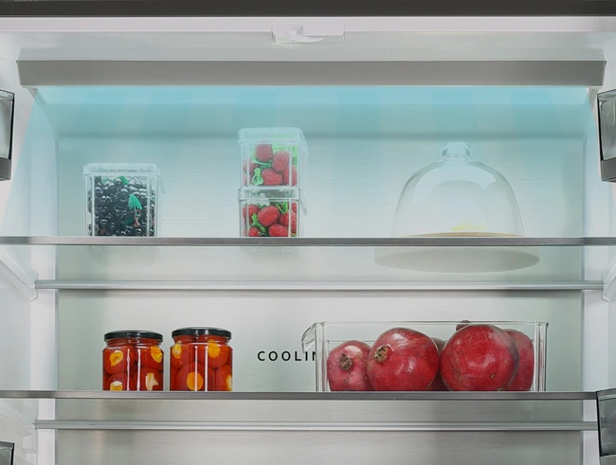 Многокамерный холодильник Hiberg RFQ-610G GS inverter No frost, серый фото 18