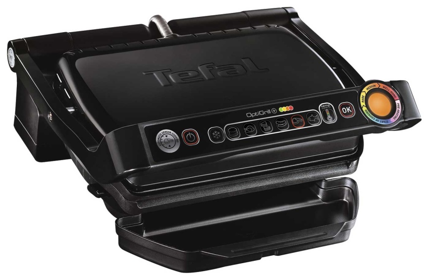 Умный электрогриль Tefal Optigrill + GC714834, антипригарное покрытие, 2000 Вт фото 1