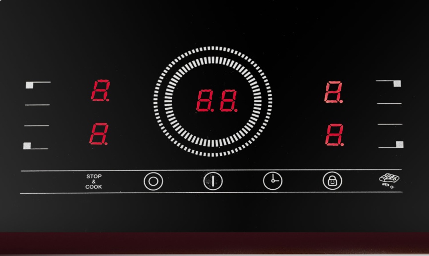 Электрическая варочная панель De’Longhi VITTORIO 2E1F CR 59 см, 4 конфорки закаленное стекло, черный фото 3