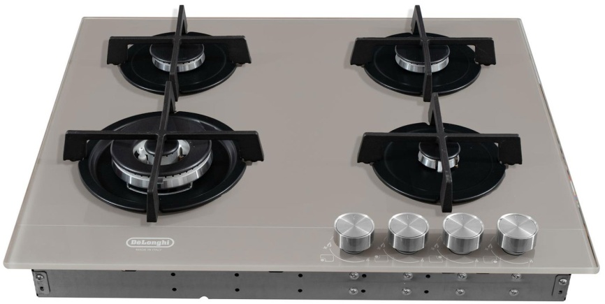 Газовая варочная панель De’Longhi NSL 460 T RUS 60 см, 4 конфорки электроподжиг газконтроль, кофейный фото 7