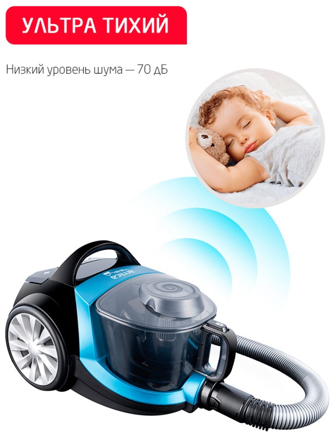 Пылесос напольный Arnica Tesla Plus (ET14330) голубой фото 9
