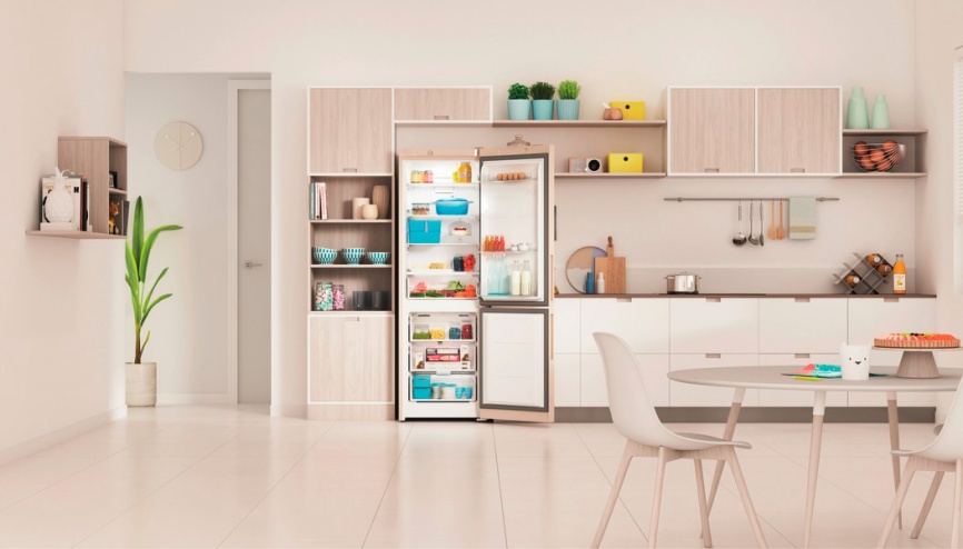 Двухкамерный холодильник Indesit ITR 4180 E No frost, бежевый фото 10