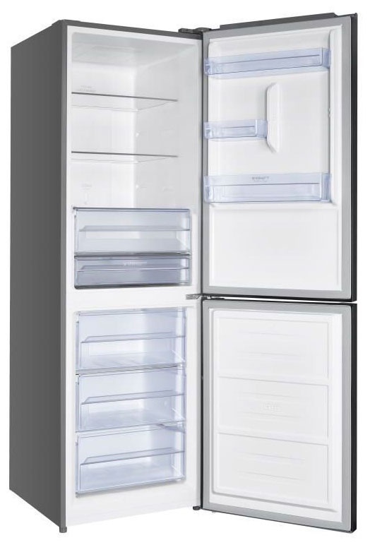 Двухкамерный холодильник Kraft TNC-NF403D No frost, черный фото 2