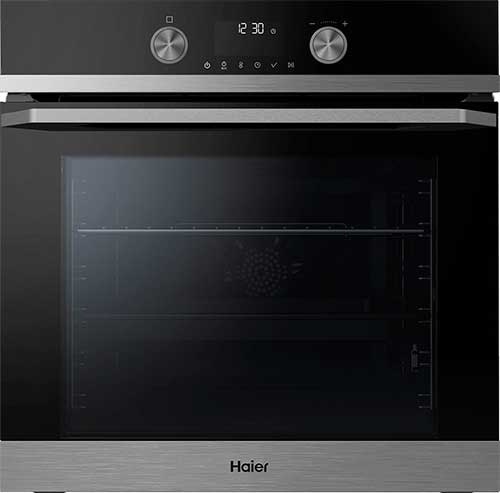 Электрический духовой шкаф Haier HOQ-K5AAN3BX 59 см, 72 л, гриль, черный фото 1