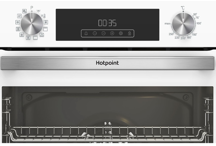 Электрический духовой шкаф Hotpoint HFE8 1221 H WH 59 см, 72 л гриль конвекция, белый фото 3