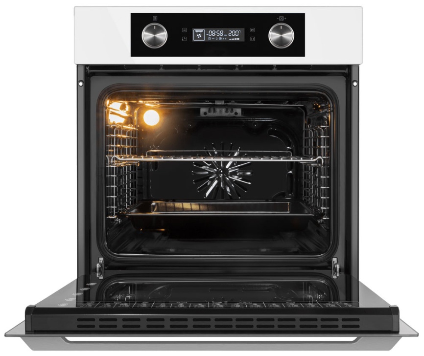 Электрический духовой шкаф Maunfeld AEOH60102W 59 см, 60 л гриль конвекция, белый фото 4