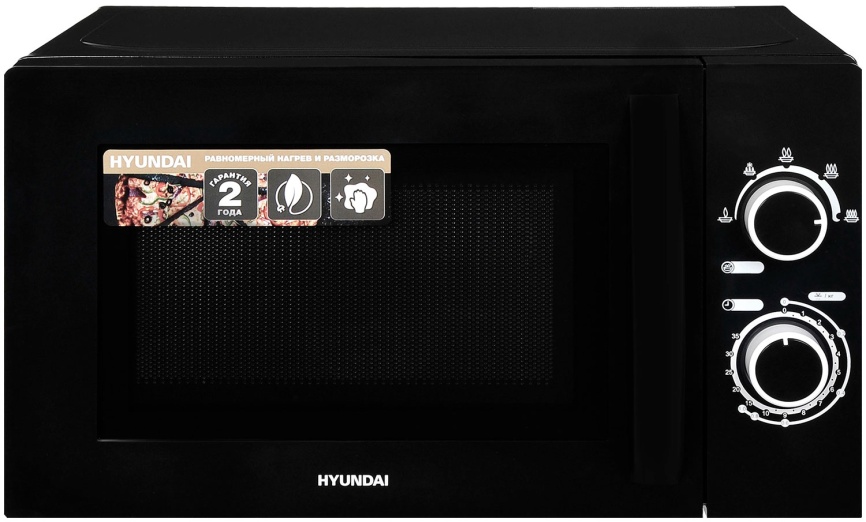Микроволновая печь - СВЧ Hyundai HYM-M2058 (20л., 700Вт, черный) фото 1