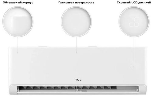 Кондиционер сплит-система TCL TAC-BR24INV/R белый фото 2
