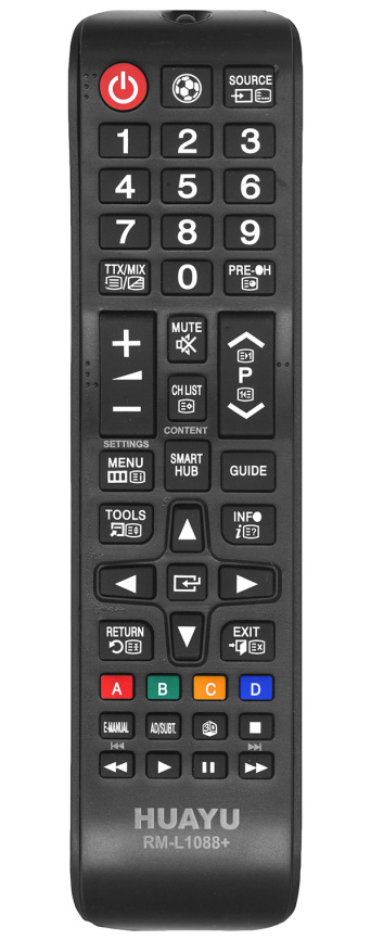 Универсальный пульт Huayu RM-L1088+, черный фото 1