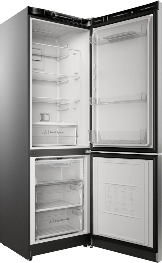 Двухкамерный холодильник Indesit ITS 4180 NG No frost, темно-серый фото 3