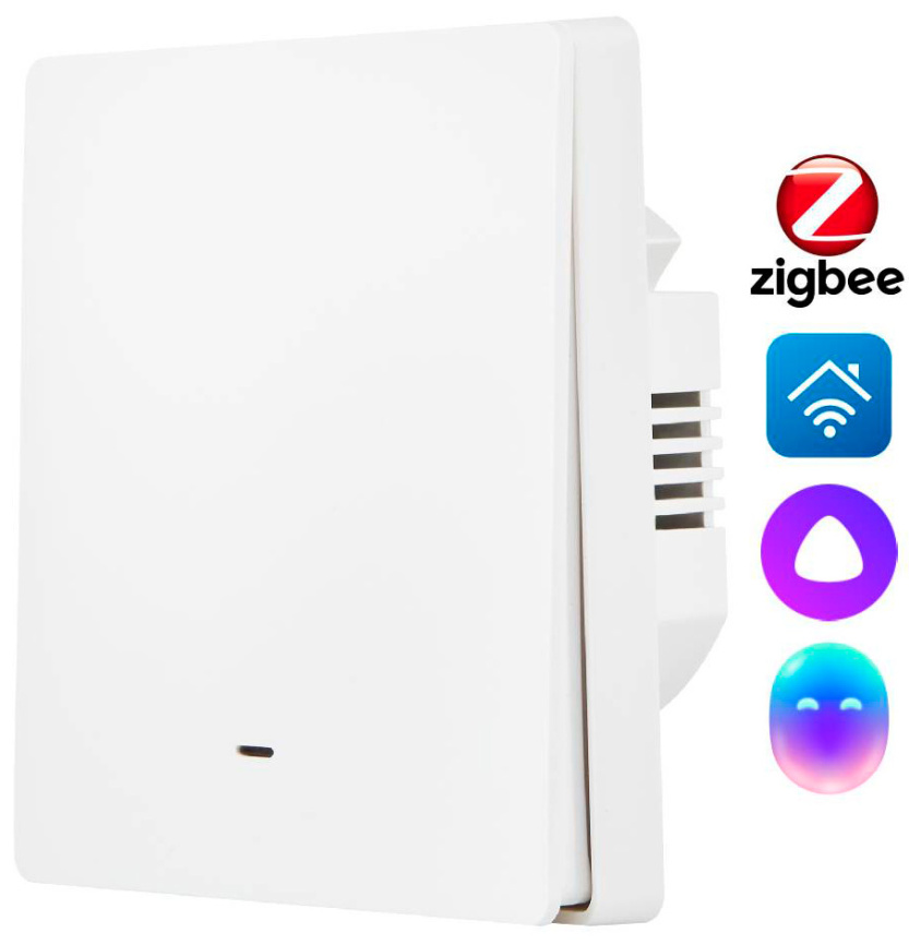 Выключатель  Hommyn настенный, zigbee, 1 клавиша (без нейтрали) SWZBNN01W фото 8