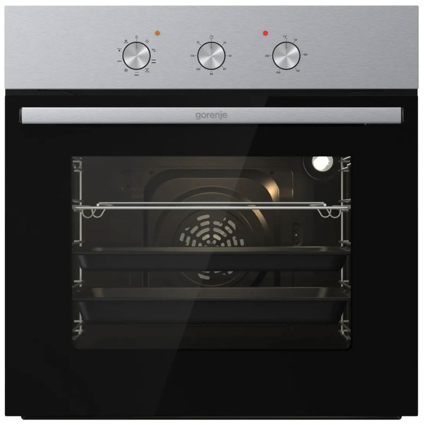 Электрический духовой шкаф Gorenje BO6727E03NX 59 см, 73 л гриль конвекция, серебристый фото 1