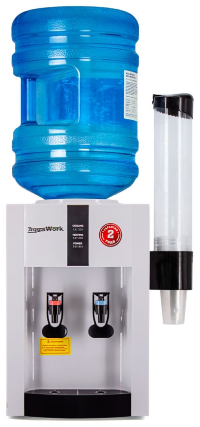 Кулер для воды Aqua Work 16TR бело-черный, настольный (25887) фото 6