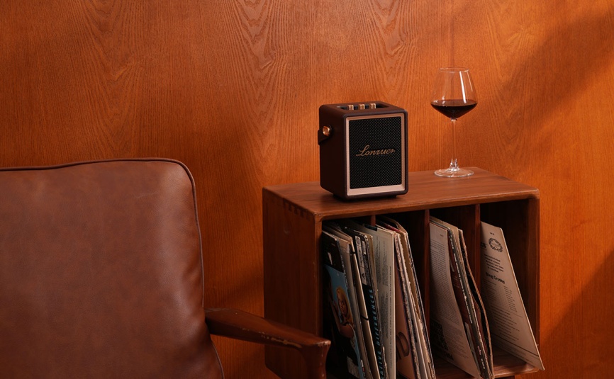 Портативная колонка Lonzuer Action, коричневый фото 5