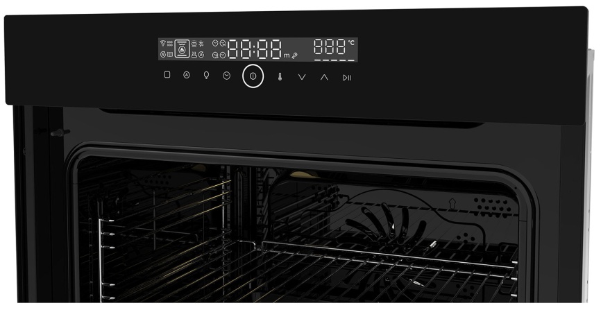 Электрический духовой шкаф Candy COXT12LATBB 59 см, 78 л, гриль и конвекция, черный фото 2