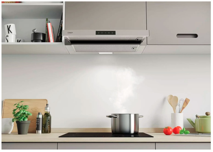 Вытяжка Candy Вытяжка кухонная Candy CVXT64SX 122 Вт 3 скорости, нержавеющая сталь фото 5