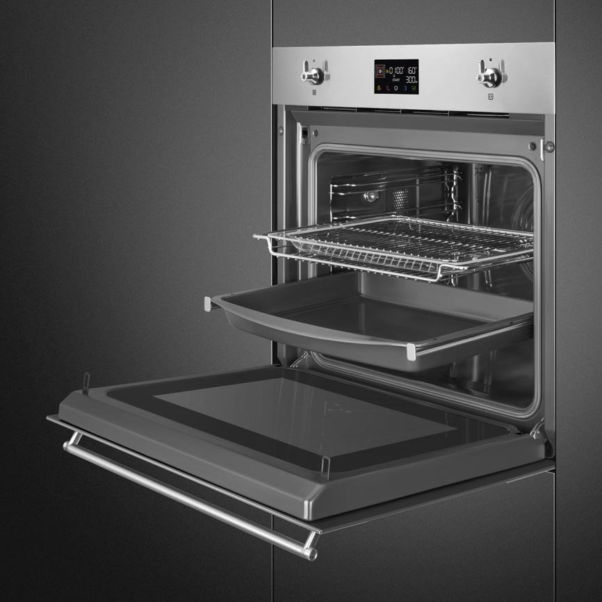 Встраиваемая электрическая духовка SMEG Духовой шкаф электрический Smeg SO6302M2X фото 5