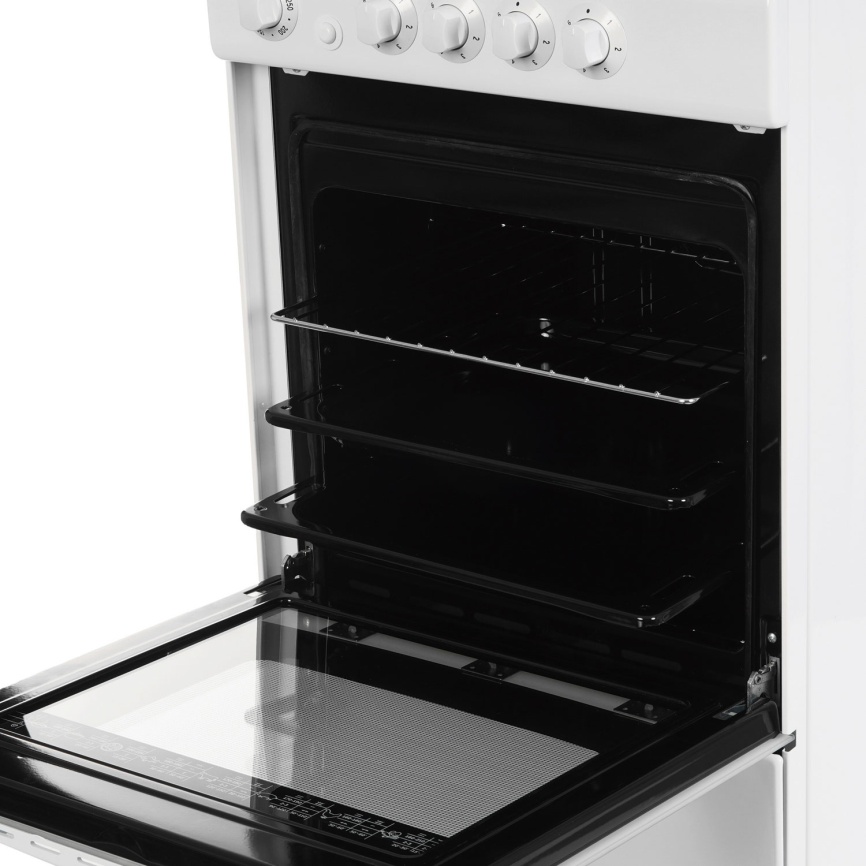 Электроплита De luxe 5004.13э кр 50 см, 4 конфорки, белый фото 6