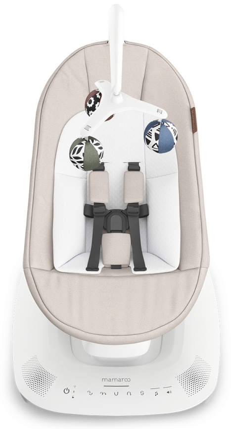 Шезлонг для новорожденных UPPAbaby (4moms) Mamaroo Charlie - Sand Melange (2001-MRO-EU-CHR) фото 3
