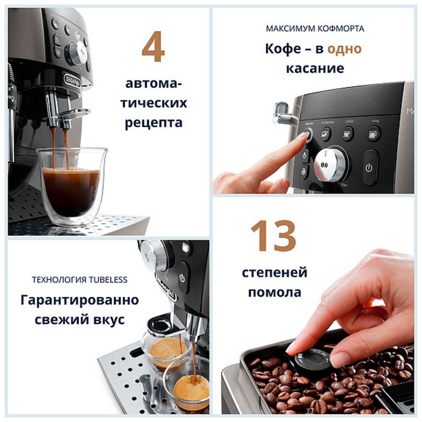 Кофемашина автоматическая De’Longhi ECAM250.33.TB, кофемолка фото 8