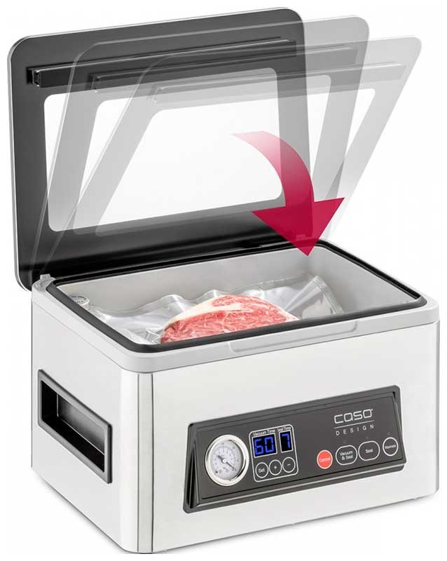 Вакуумный упаковщик Caso VacuChef 50, дисплей, 70 л/мин, 300 Вт фото 3