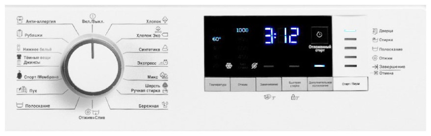 Стиральная машина Beko WRE6512ZAW автомат 6 кг, белый фото 2