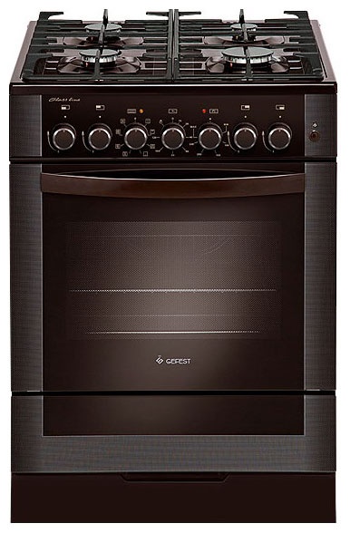 Комбинированная плита Gefest ПГЭ 6502-03 0030 60 см, 52 л, 4 конфорки, коричневый фото 1