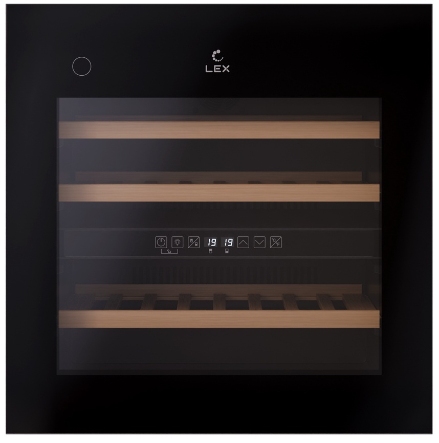 Встраиваемый винный шкаф LEX LWD6036BL dual zone PP фото 2