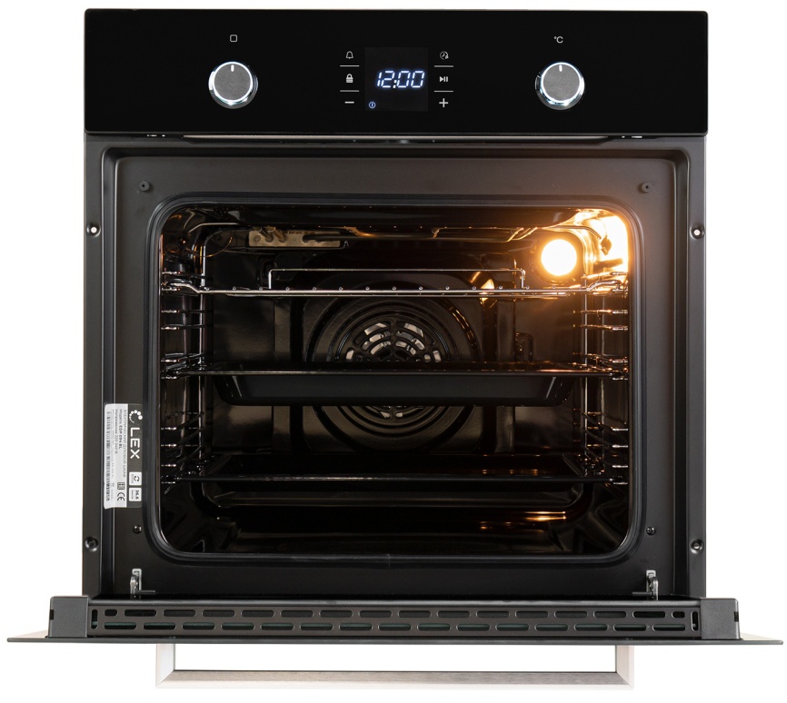 Электрический духовой шкаф LEX EDP 094 BL 59 см, 60 л, гриль и конвекция, черный фото 2