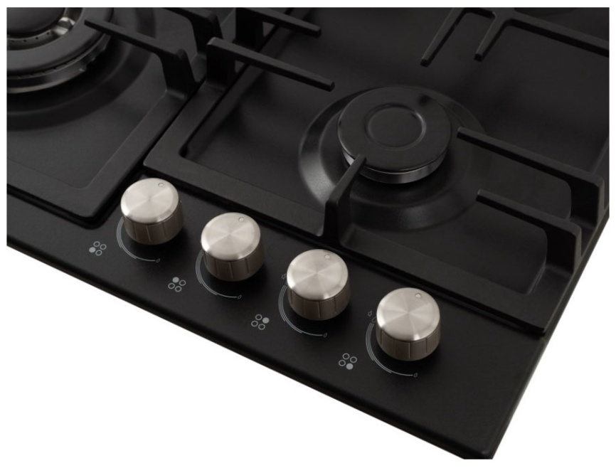 Газовая варочная панель Schaub Lorenz SLK GS6511 58 см, 4 конфорки электроподжиг, черный фото 5