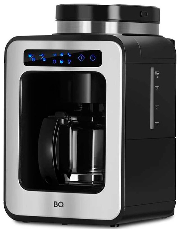 Капельная кофеварка со встроенной кофемолкой BQ CM7000 Стальной-Черный фото 1