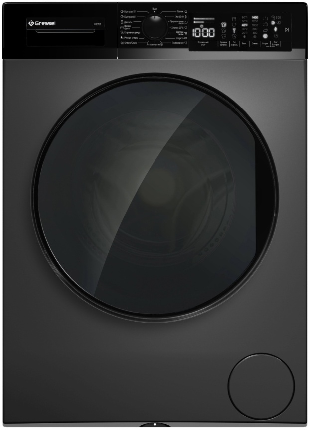 Стиральная машина Gressel Стиральная машина Gressel UBC101 автомат, 10 кг, 1400 об/мин, черный фото 1