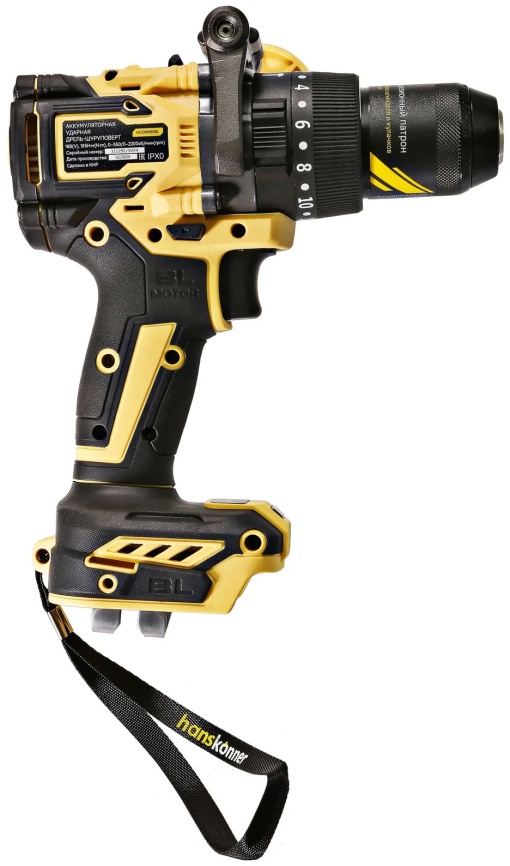 Дрель Hanskonner HCD18165BL PLATINUM 18В 1BatterySystem (без АКБ и ЗУ) фото 3