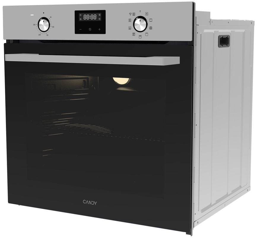 Электрический духовой шкаф Candy COXP08LTBX 59 см, 78 л гриль конвекция, серебристый фото 2