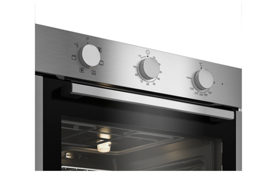 Электрический духовой шкаф Indesit IFE 2630 IX 59 см, 72 л гриль конвекция, серебристый фото 2