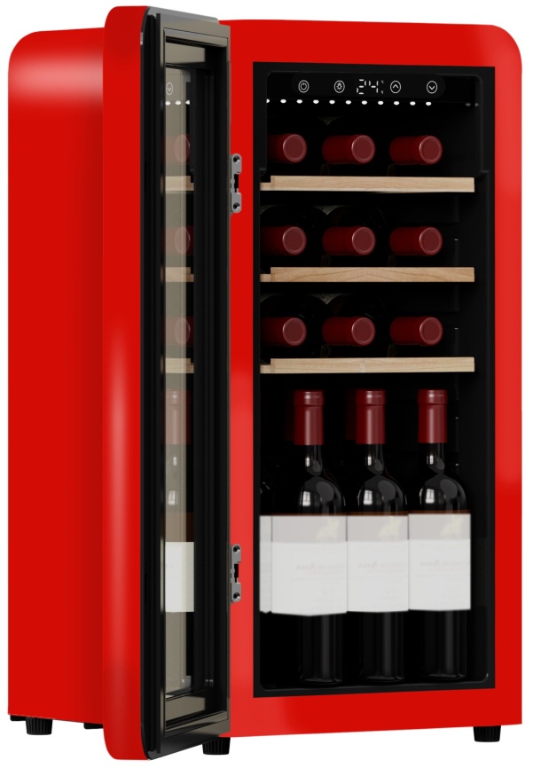Винный шкаф Tesler CWC-188 RUBY RED LD фото 4